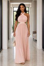 The Élan Pleated Maxi Dress