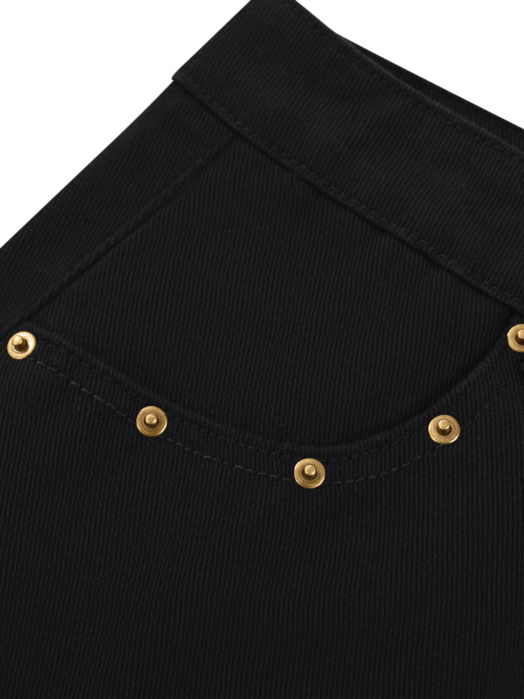 The Studded Denim Mini Skirt