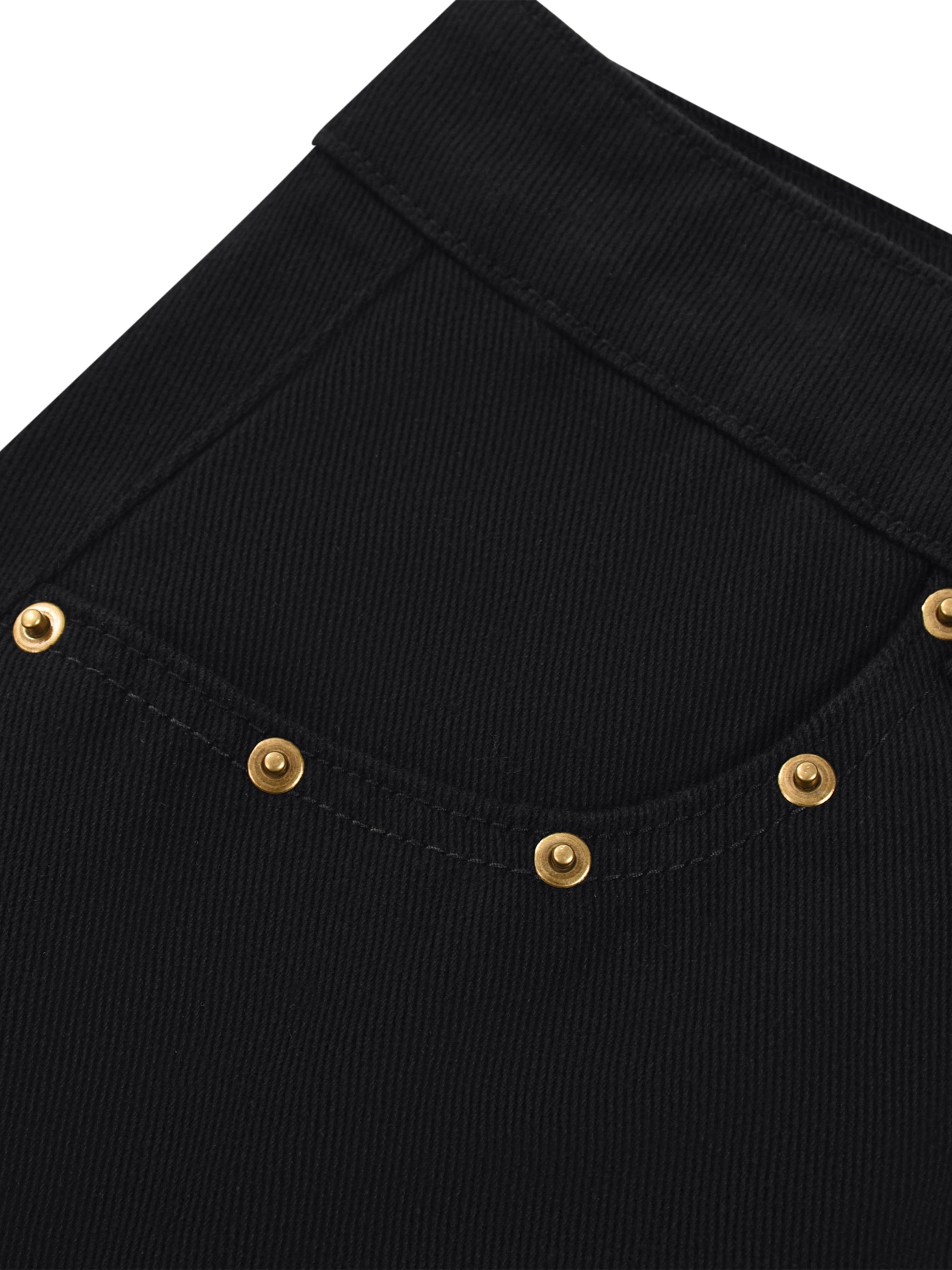 The Studded Denim Mini Skirt
