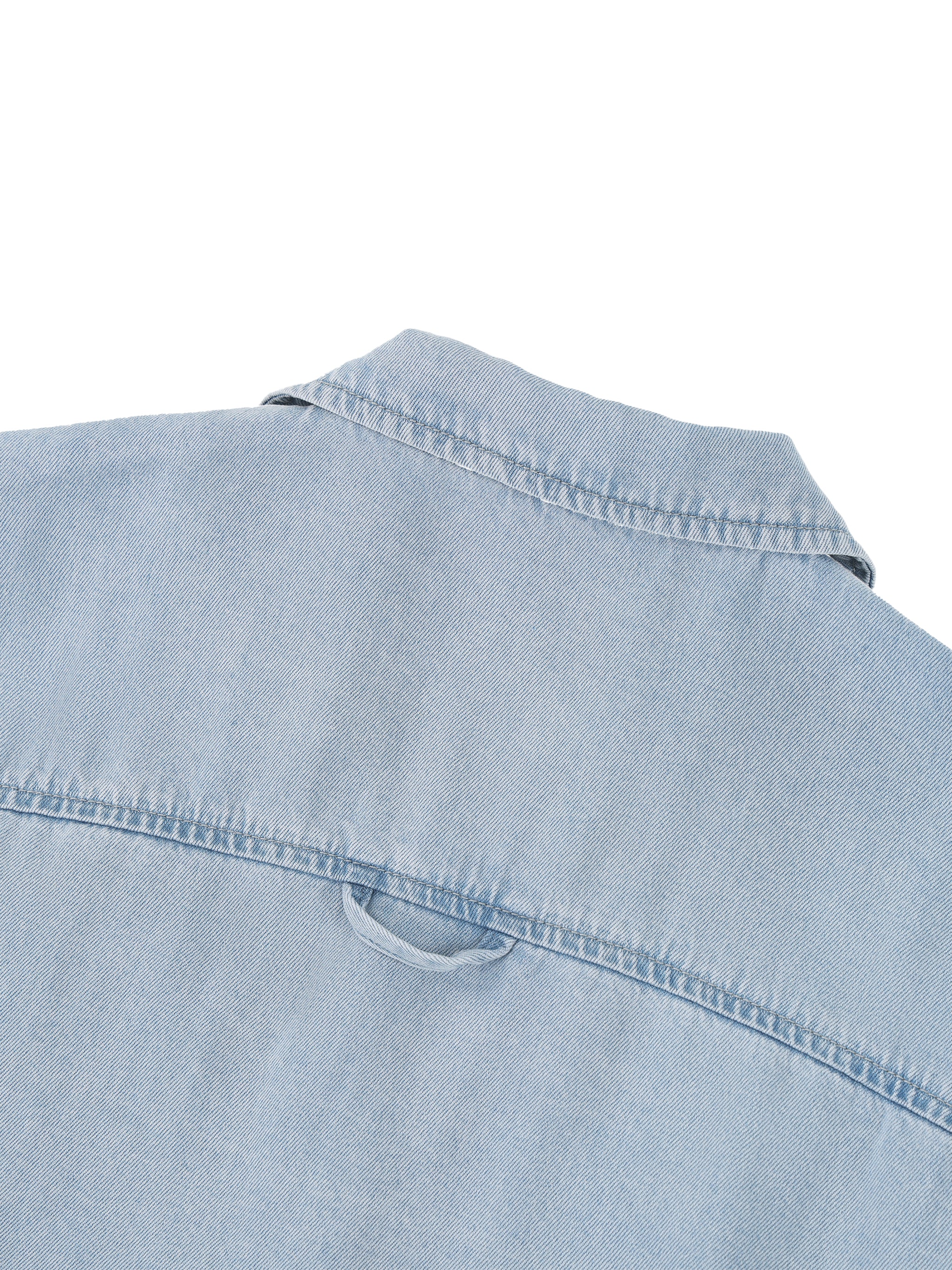 The Cropped Denim Shirt