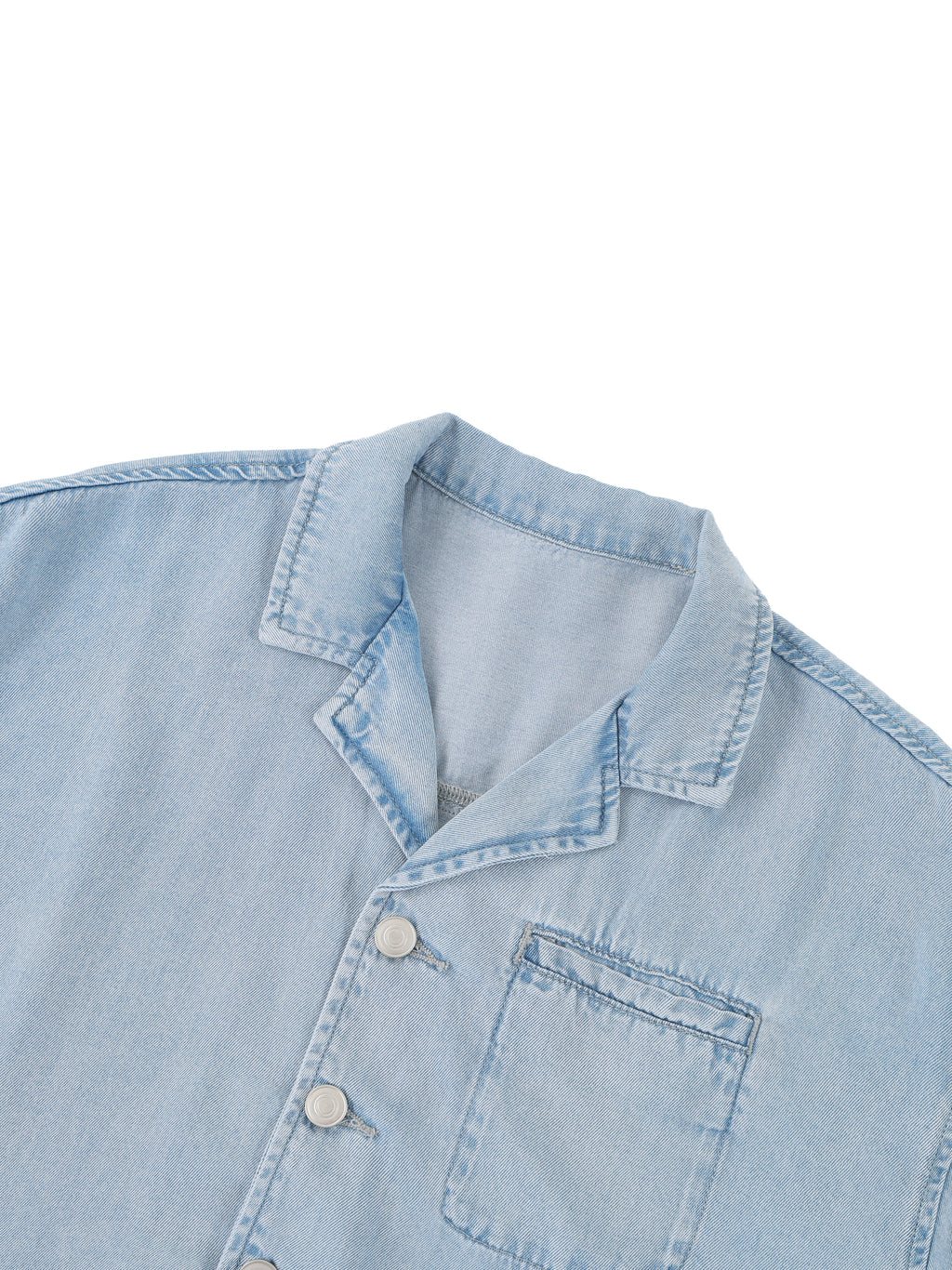 The Cropped Denim Shirt