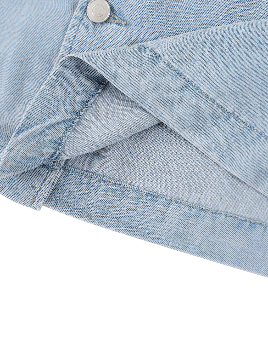 The Cropped Denim Shirt