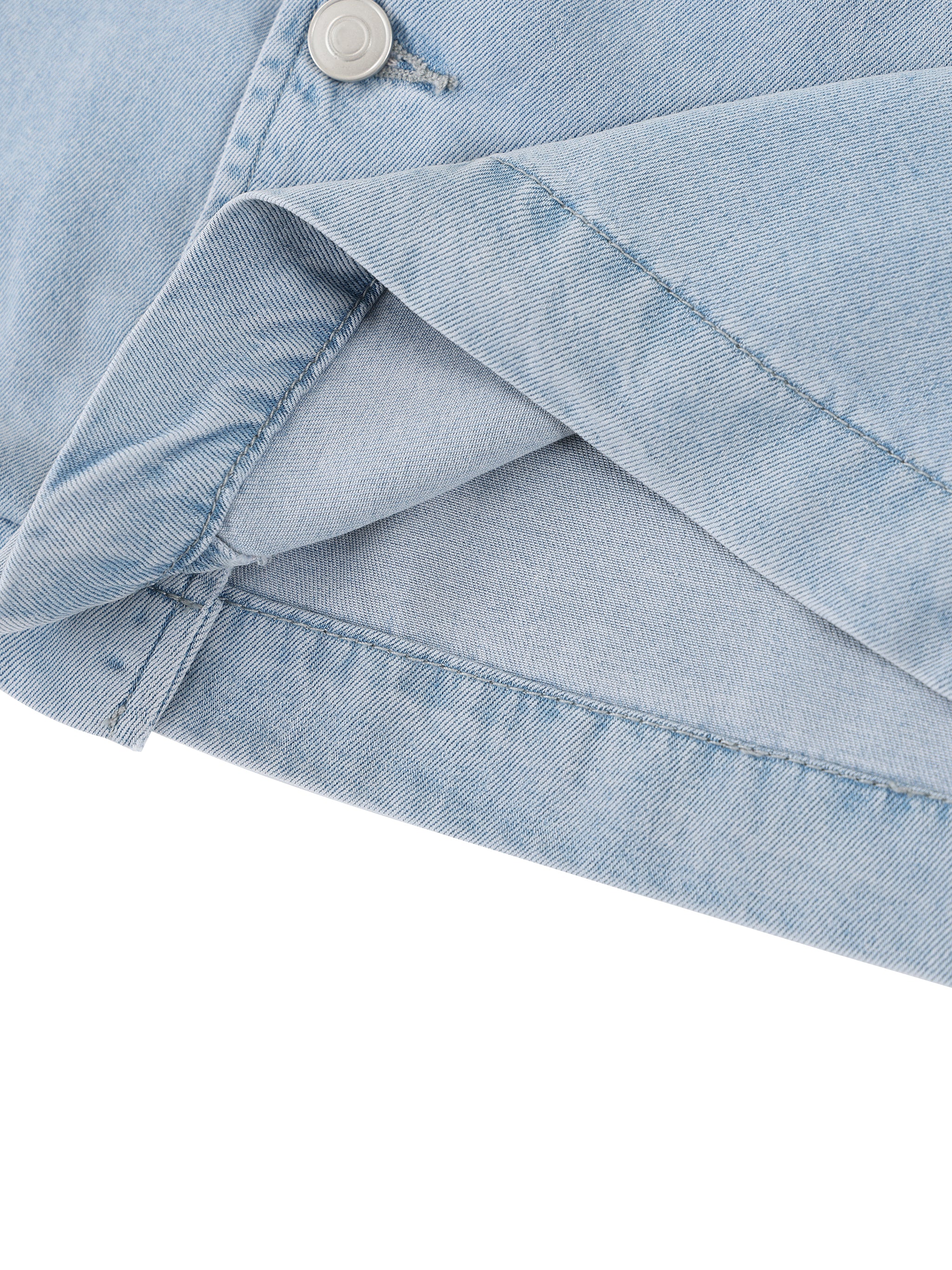 The Cropped Denim Shirt