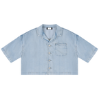 The Cropped Denim Shirt