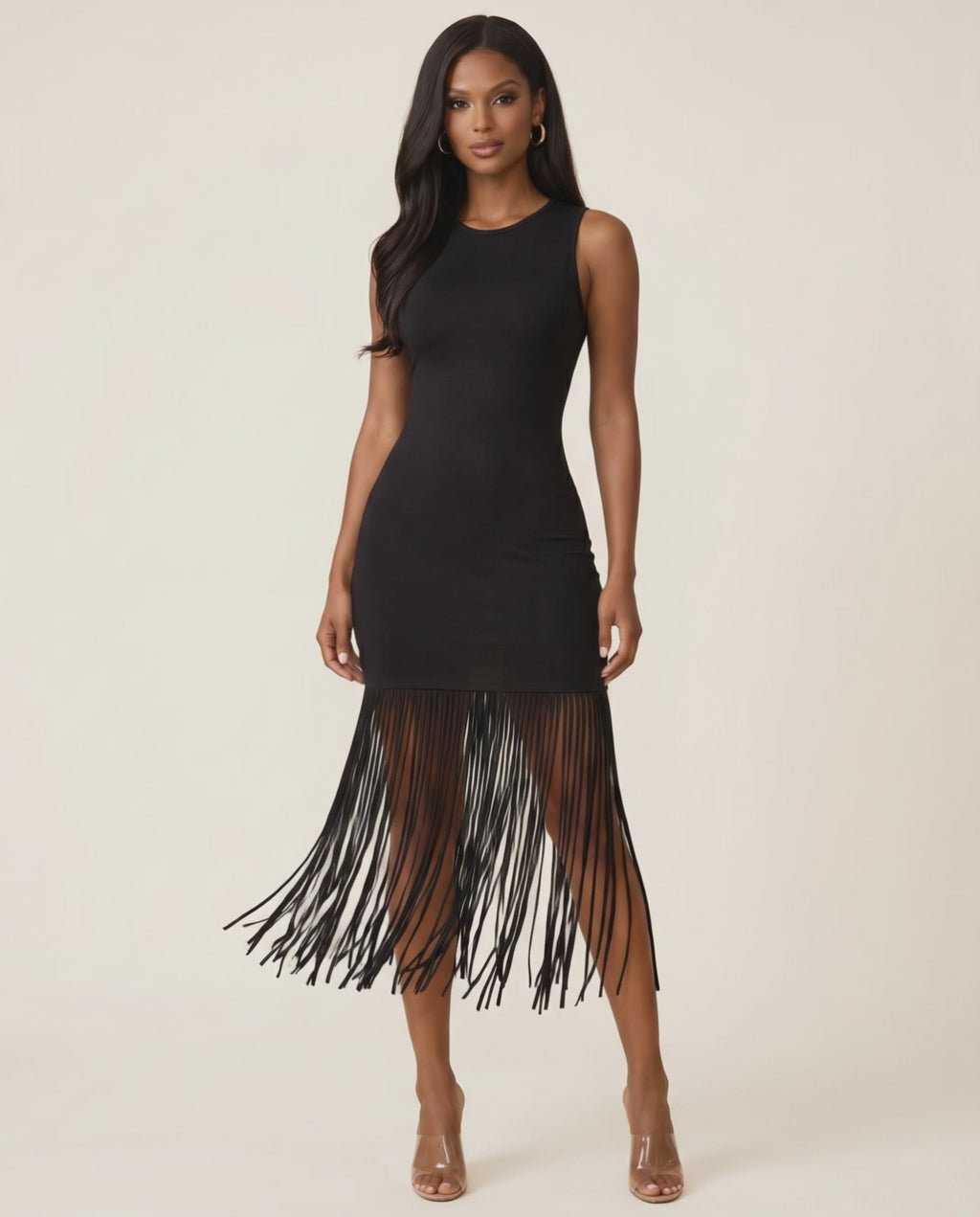 The Marseille Fringe Midi Dress