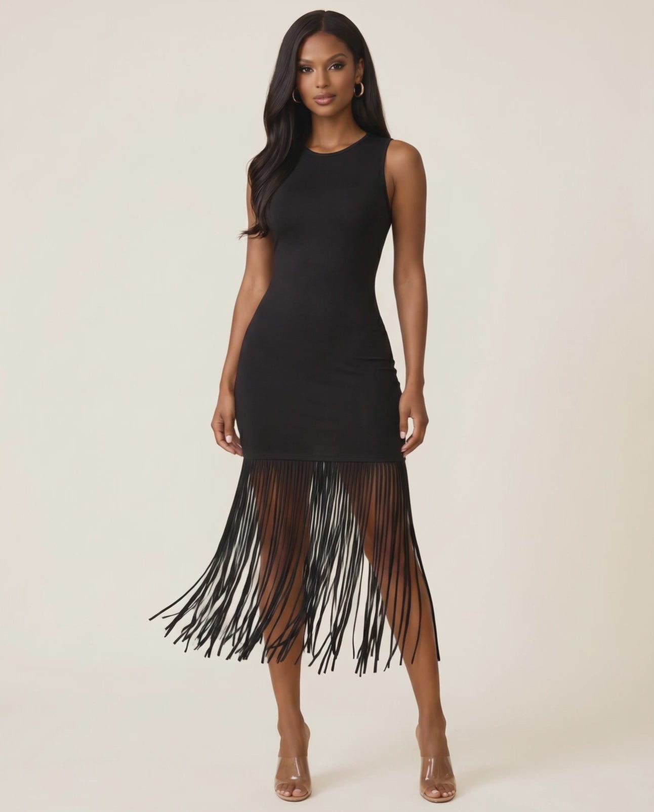 The Marseille Fringe Midi Dress